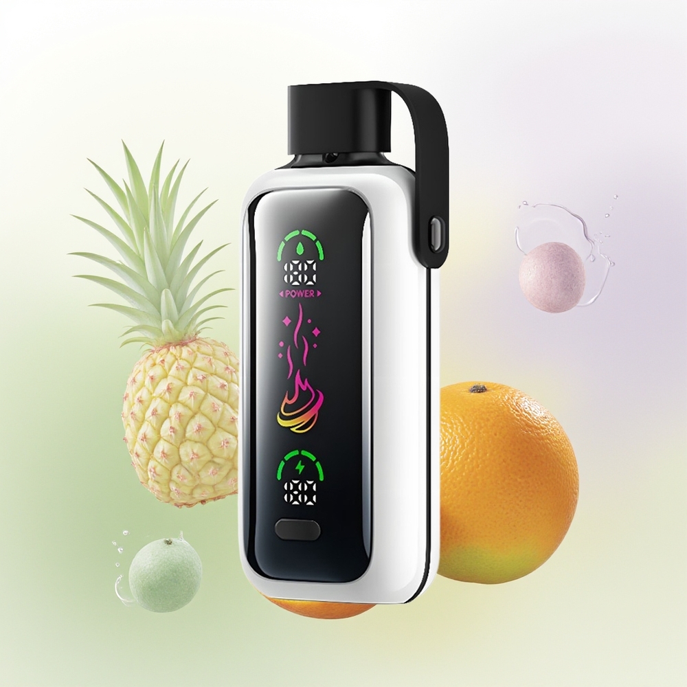 VOZOL STAR 20000 Puffs Apelsīnu Ananāsu Liči HD Mirror Screen Dual Mesh