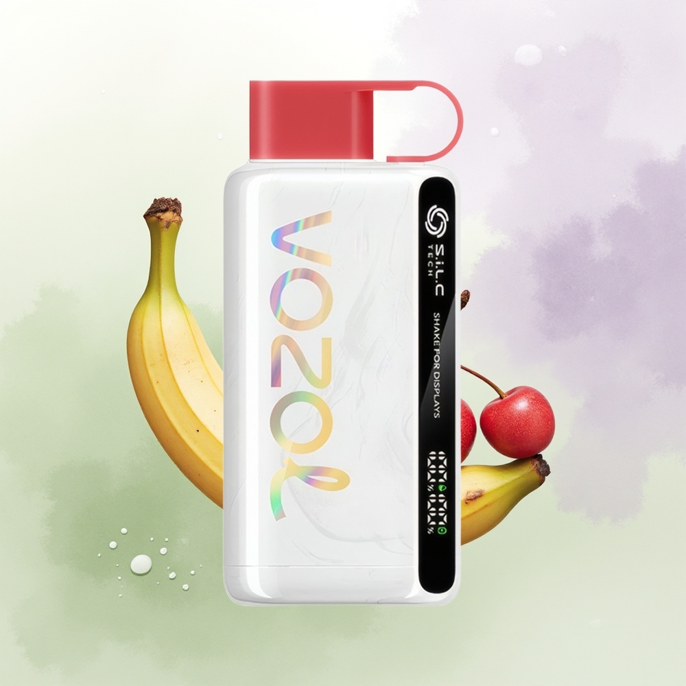 VOZOL STAR 9000/12000 Vienreizējās Lietošanas Vape Pūķaugļu Banānu Ķiršu + SiLC TECH  650mAh