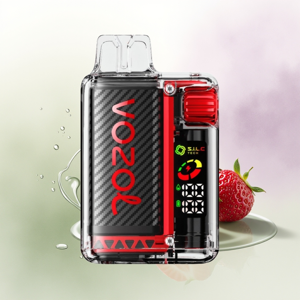 VOZOL Vista 20000 Puffs Uzlādējama Baterija 650mAh Zemeņu Avenu Ķiršu