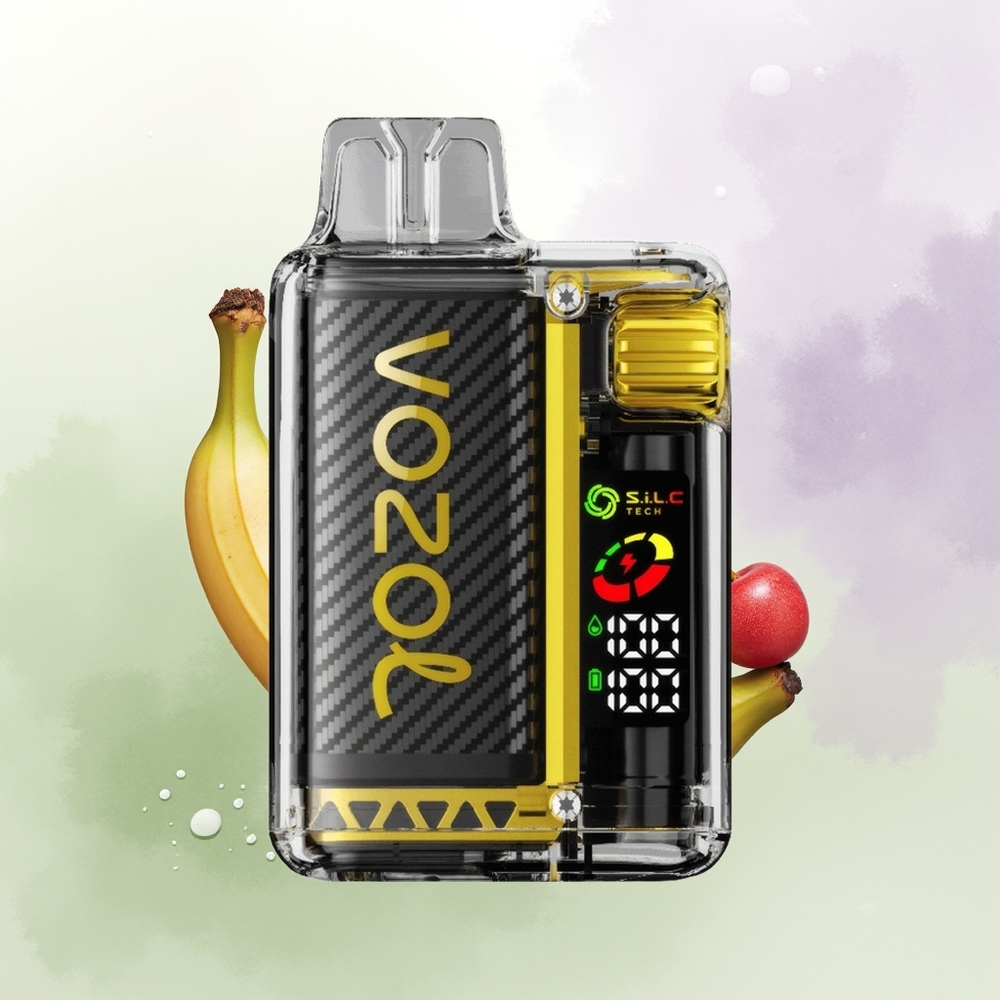 VOZOL Vista 20000 Puffs Vienreizējās Lietošanas Vape Pūtainā Draķaugļa Banānu Ķiršu OLED Ekrāns