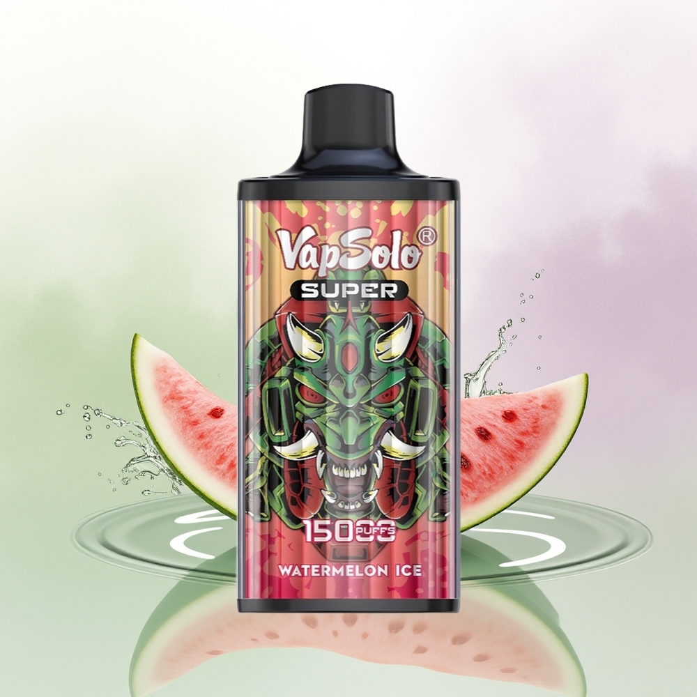 VapSolo Super 15000 Pūšu Arbūzu Ledus Vienreizējās Lietošanas Vape 40ml 850mah