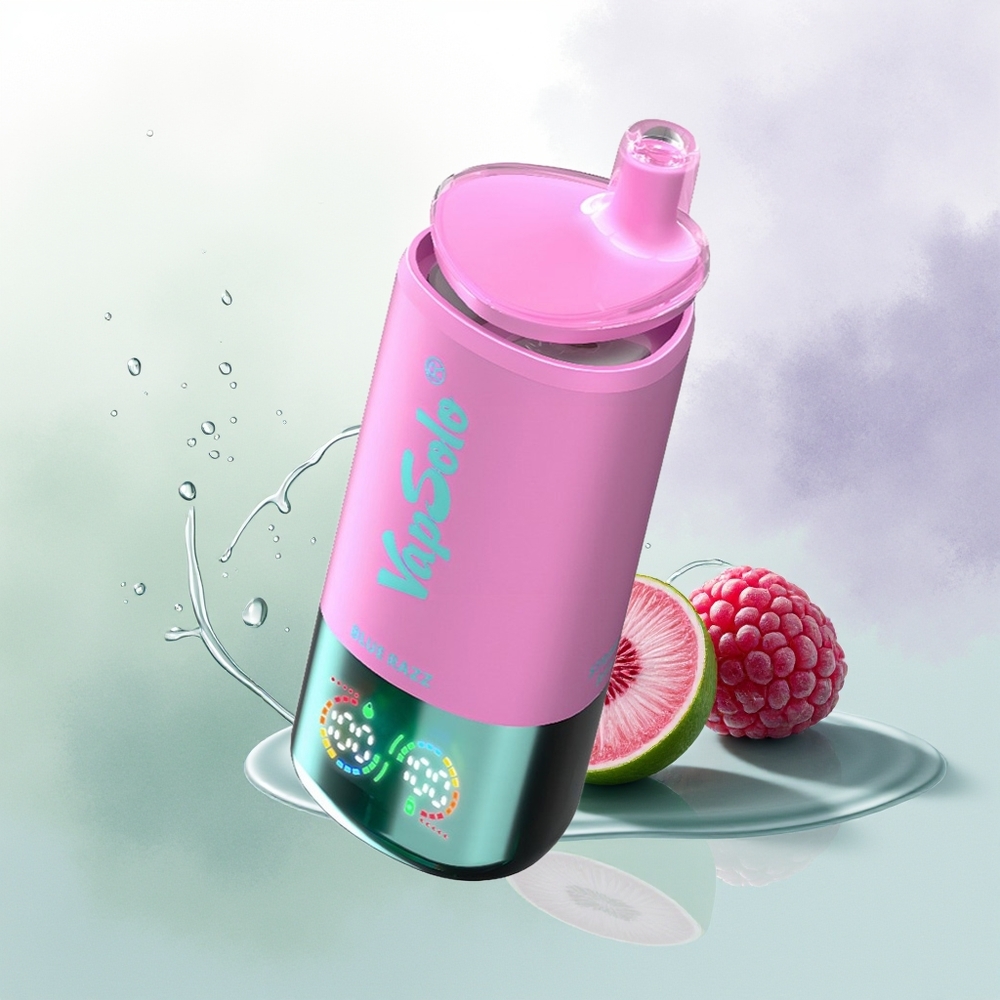 VapSolo Triple 30000 Puffs Vienreizējās Lietošanas Vape Zilā Aveņu 40ml Type-C