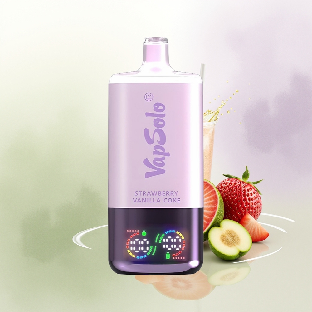 VapSolo Triple 30000 Pūšieni Zemeņu Vaniljas Kola 40ml 3 Tvertnes