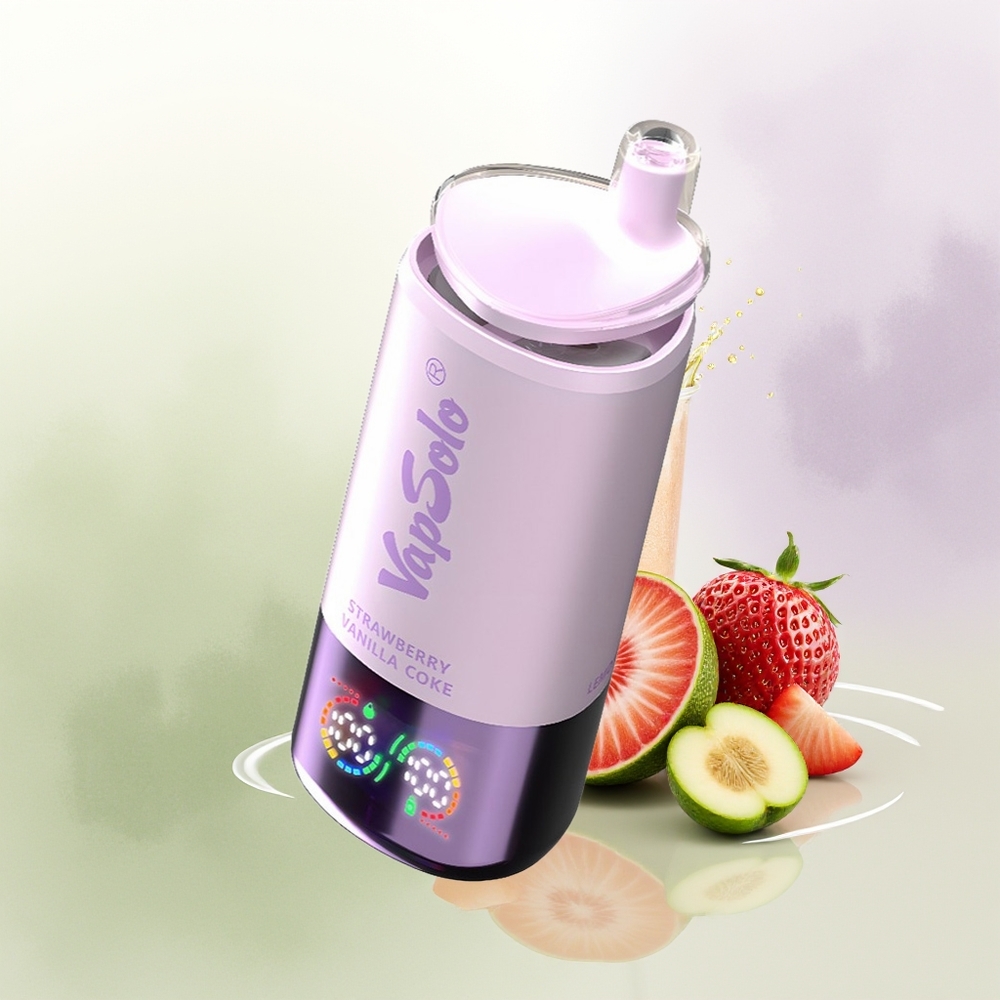 VapSolo Triple 30000 Pūšieni Zemeņu Vaniljas Kola 40ml 3 Tvertnes