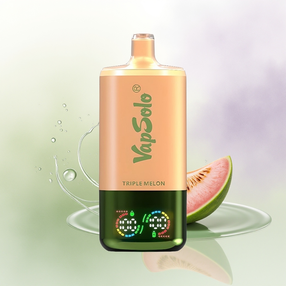 VapSolo Triple 30000 Pūšu Trīs Meloņu Vienreizējās Lietošanas Vape Type-C
