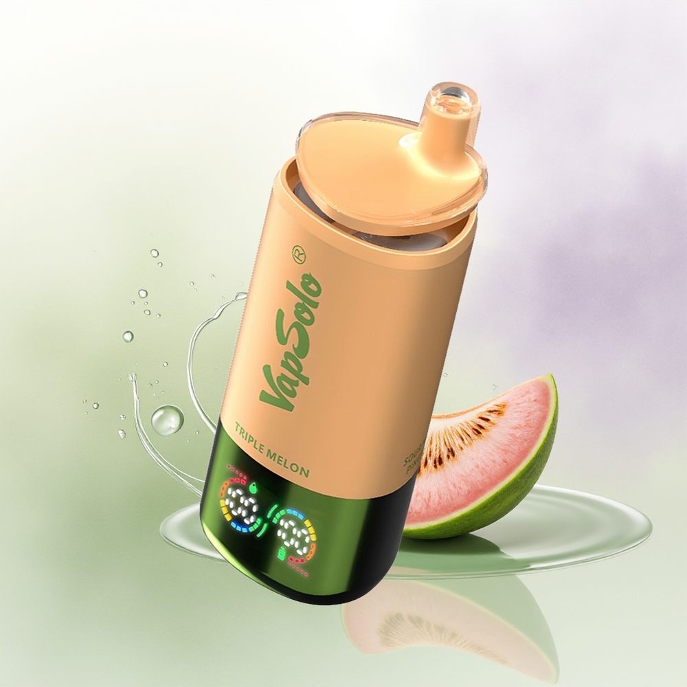 VapSolo Triple 30000 Pūšu Trīs Meloņu Vienreizējās Lietošanas Vape Type-C