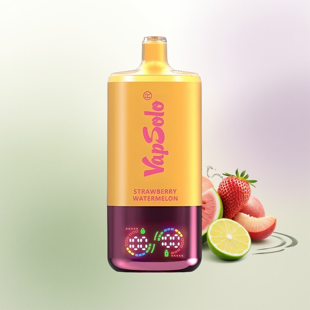 VapSolo Triple 30000 Pūšu Zemeņu Arbūzu  Citronu Persiku Vienreizējās Lietošanas Vape