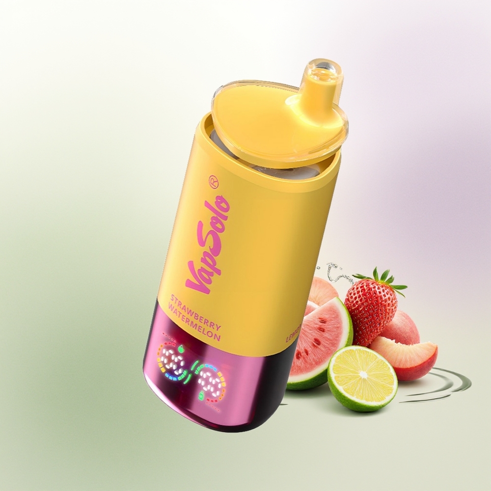 VapSolo Triple 30000 Pūšu Zemeņu Arbūzu  Citronu Persiku Vienreizējās Lietošanas Vape