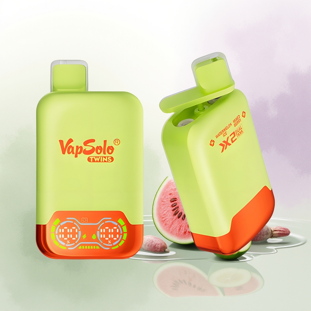 VapSolo Twins 20000 Puffs Arbūzu Ledus  Jauktu Ogu Vienreizējās Lietošanas Vape Type-C 40ml
