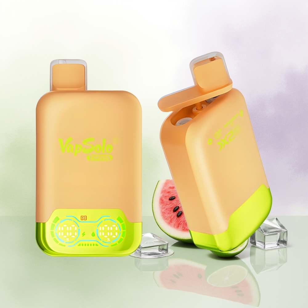 VapSolo Twins 20000 Puffs Dispozējama Veipa Citrons Laims  Arbūzs Ledus 40ml 2 Tvertnes