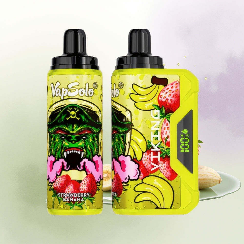 VapSolo VIKING 12000 Puffs Zemeņu Banāns 22ml Type-C