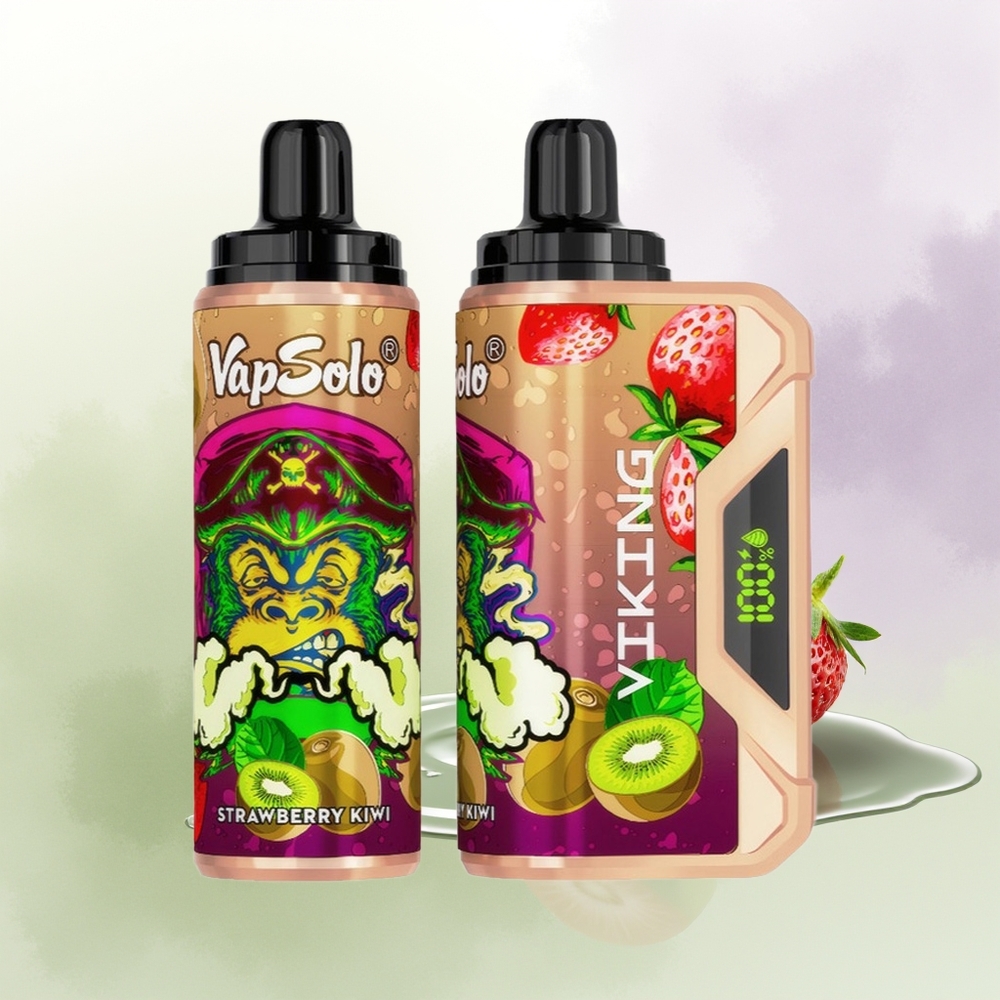 VapSolo VIKING 12000 Puffs Zemeņu Kiwi 22ml Type-C