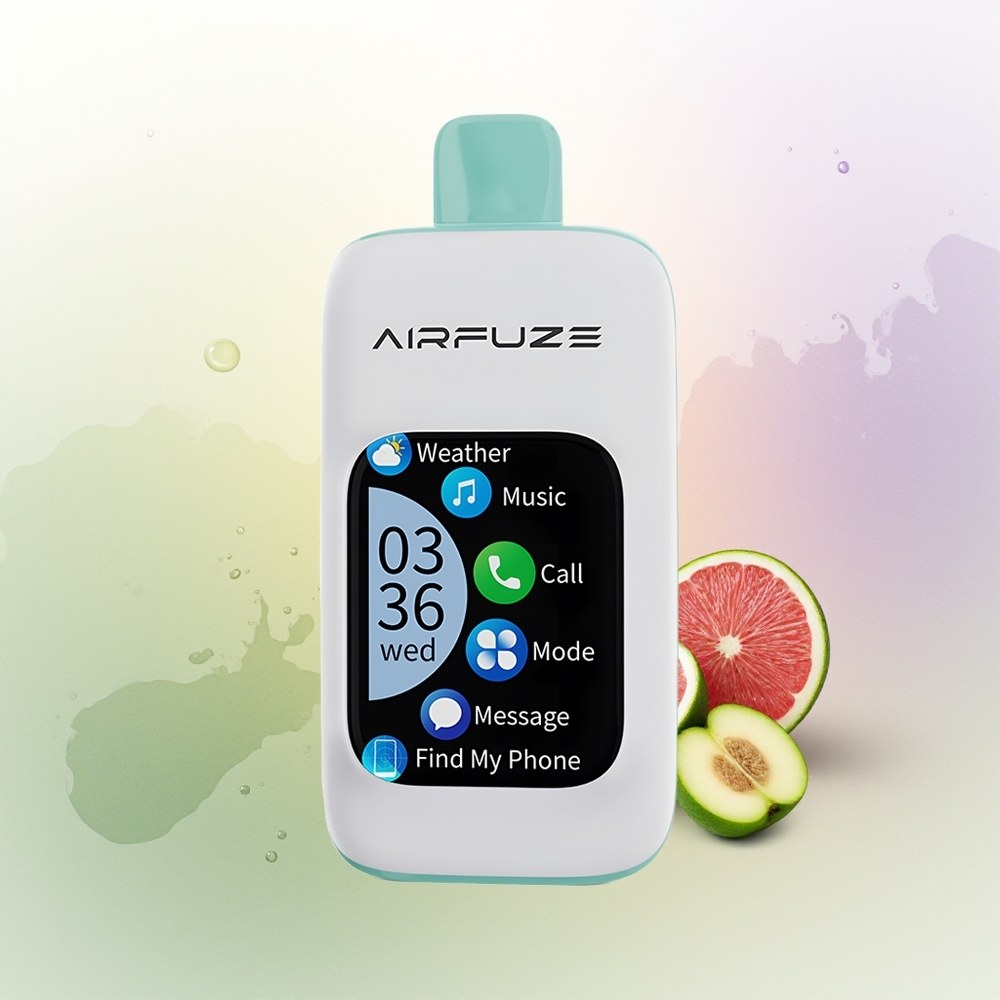 AirFuze Smart 30000 Pūšu Vienreizējās Lietošanas Vape Varavīksnes Augļu Sprosts 900mAh Type-C