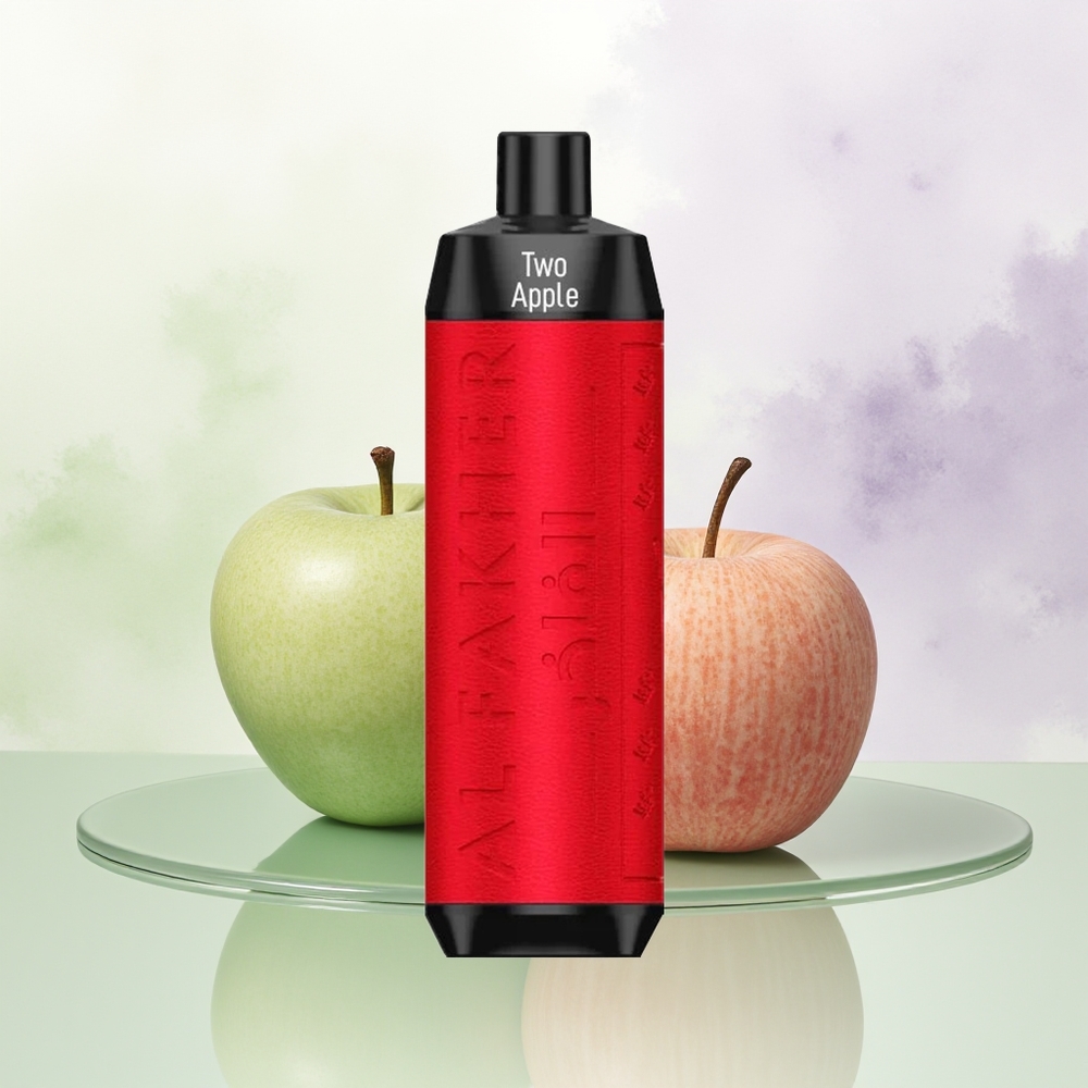 Al Fakher Crown Bar 8000 Puffu Divu Ābeļu Kristālveida Vienreizējais Vape ar 18ml e-Liquida un USB Type-C Uzlādi