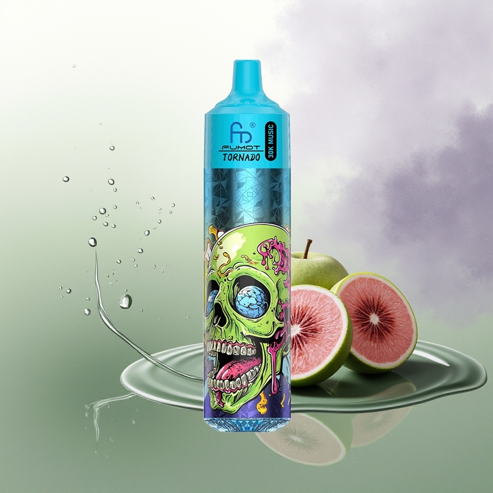 Fumot RandM Tornado 30000 Pūšu Melnā Ledus 30mL