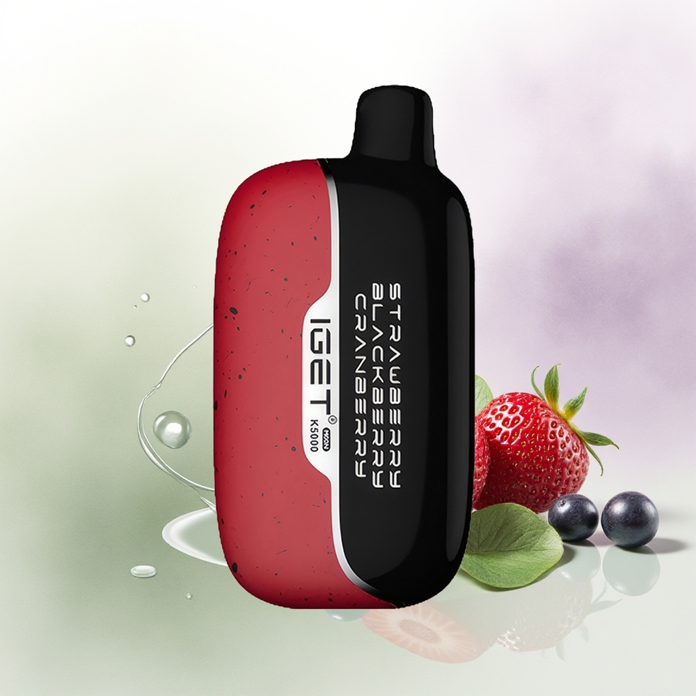IGET Moon K5000 5000 Pūšķi Zemenes Mellenes Dzērvenes Vienreizējās Lietošanas Vape 81.5g