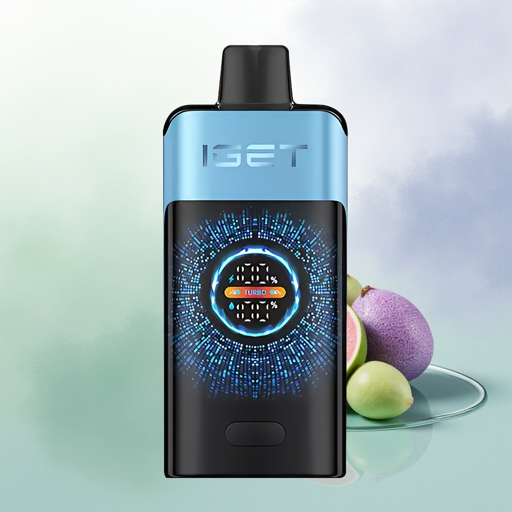 IGET ONE 12000 Pūšu Izmēģinājuma Vape Zilais Briesmonis ar Lielu Izliekto Krāsu Ekrānu un 2700 mAh Akumulatoru