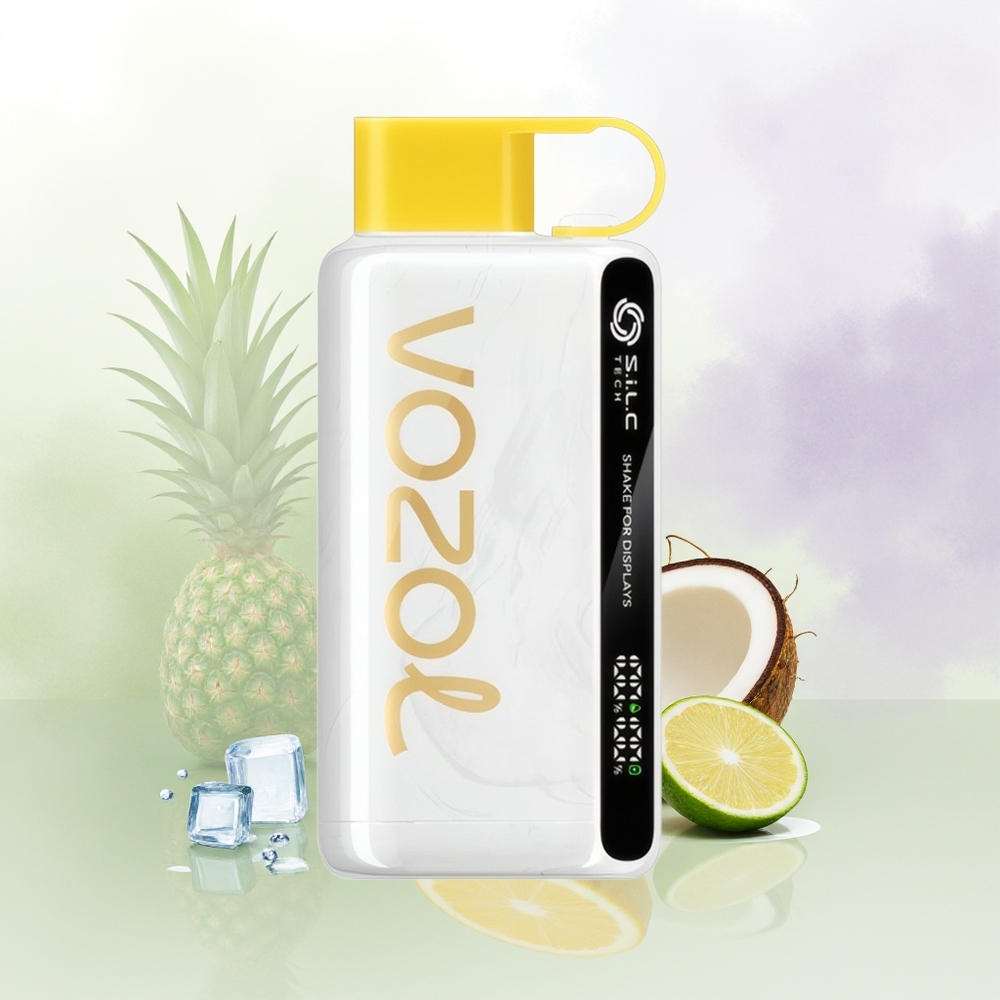 VOZOL STAR 9000/12000 PUFI Ananāsu Kokosriekstu Ledus + S.i.L.C TECH & 650mAh