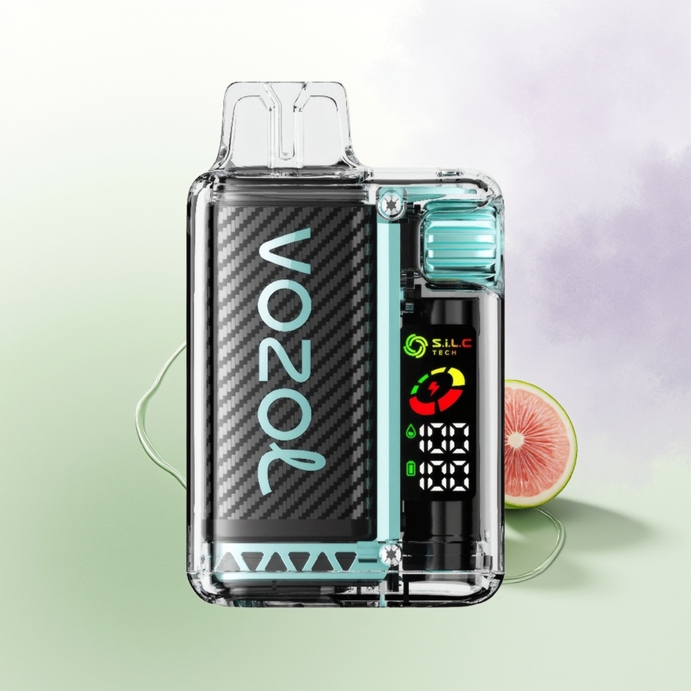VOZOL Vista 20000 Puffu Vienreizējās Lietošanas Vape Maijaminta ar OLED Ekrānu un 6 Līmeņu Jaudas Regulēšanu